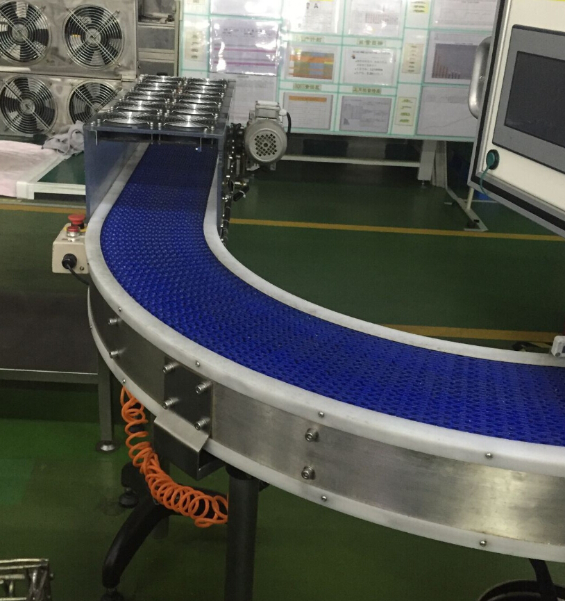 轉彎鏈網(wǎng)輸送機 轉彎網(wǎng)帶輸送機